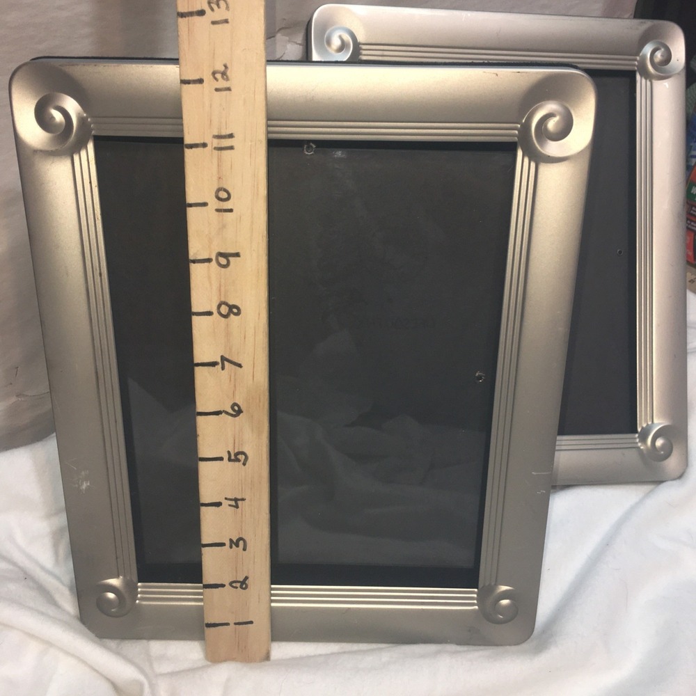 Silver Satin Art Deco Photo Frames Fetco Size 9.5 X 7.5 - Picture 12 of 15